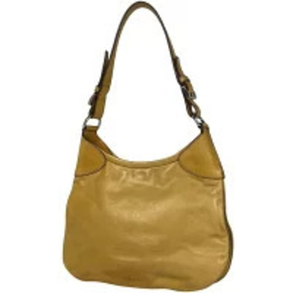 Prada hobo shoulder bag single strap buckles Yellow
